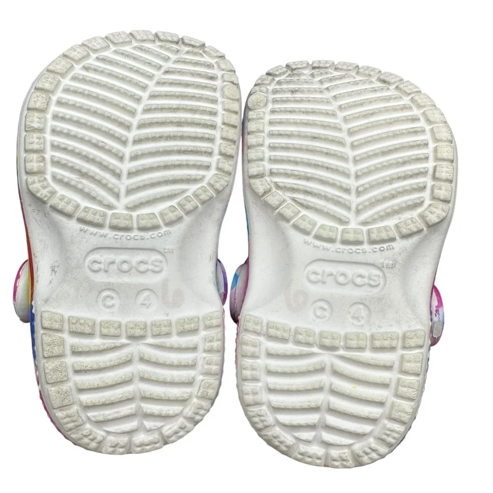 CROCS Children Multi-Colored Clog Size 4